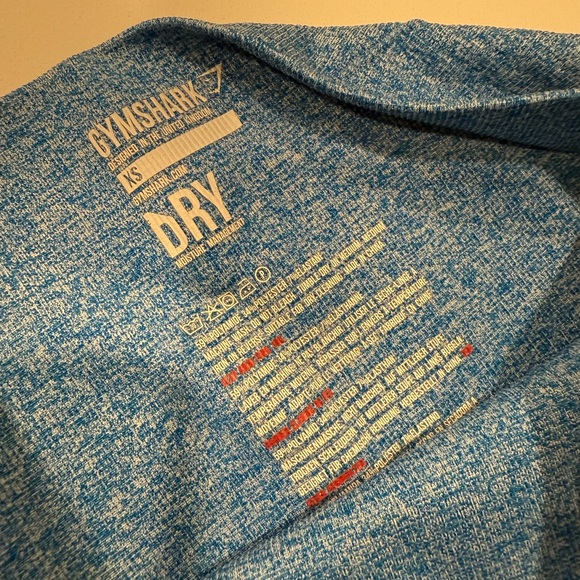 Gymshark Women’s Marked Blue Cropped Athletic Leggings Sz XS Athleisure - Picture 7 of 7